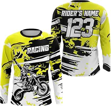 Amazon.com: PIONAMZIOZ Custom MX Racing Jersey Youth Men Women